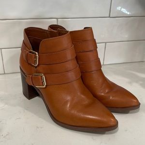 COPY - Franco Sarto almost new brown buckle bootie